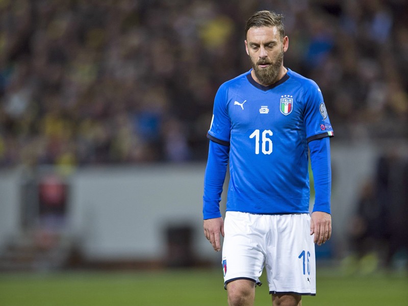 Kam im entscheidenden Rückspiel gegen Schweden erst gar nicht zum Einsatz: Italiens Mittelfeldmann Daniele de Rossi.