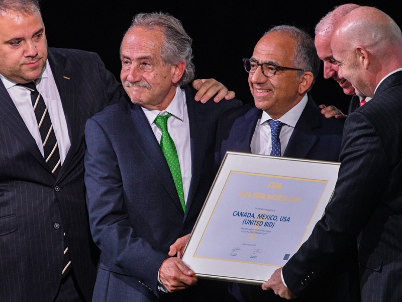 Vereinte Freude: "United 2026" machte bei der WM-Vergabe das Rennen.