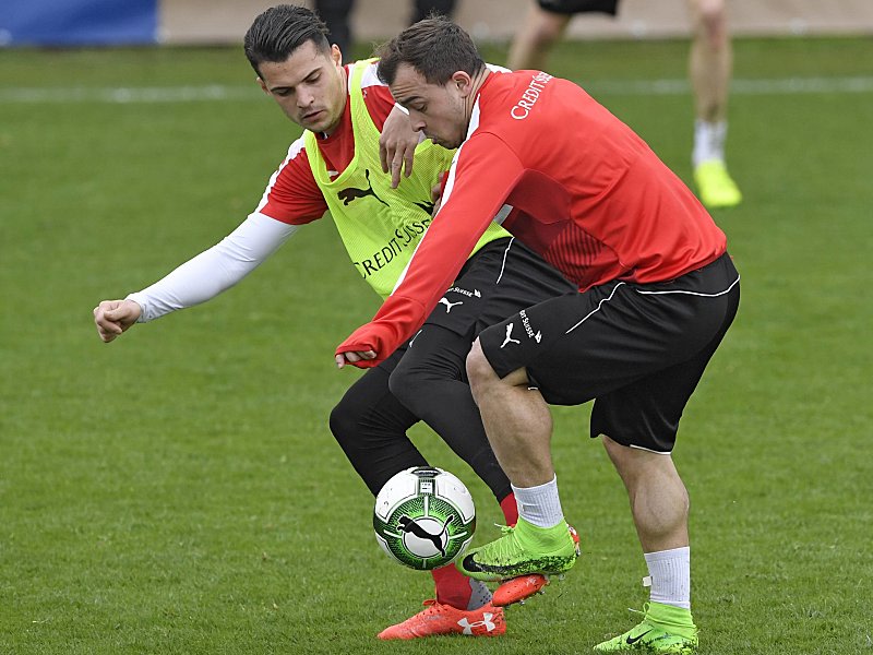 Granit Xhaka (links) und Xherdan Shaqiri