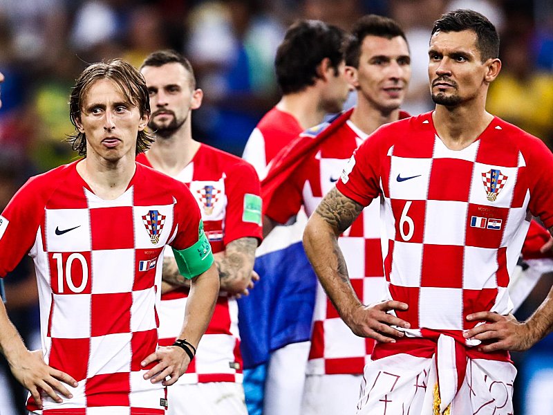 Luka Modric (li.), Dejan Lovren