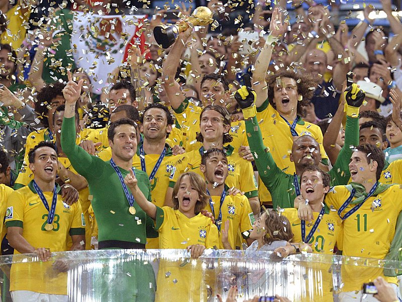 Confed-Cup-Sieger 2013: Brasilien scheiterte als Gewinner dieses Wettbewerbs gleich viermal bei der darauffolgenden WM.