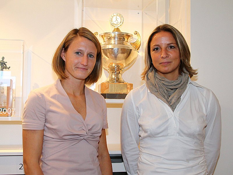 Go West: Sonja Fuss und Inka Grings (re.) wechseln nach Chicago.