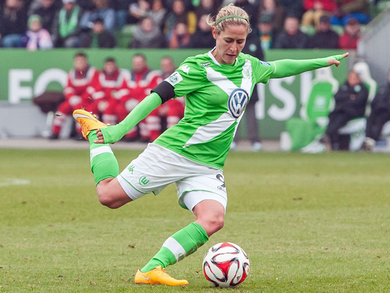 Hofft auf ihren ersten Einsatz im DFB-Dress: die Wolfsburgerin Anna Blässe.