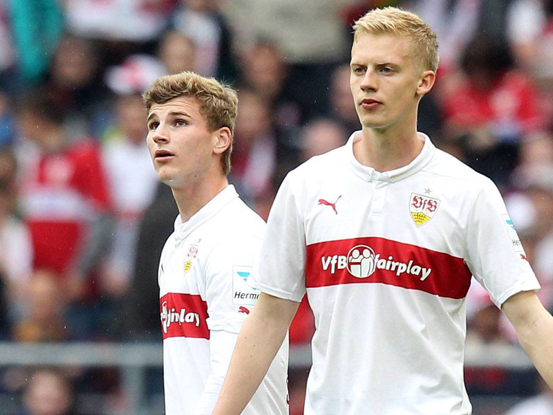 Gemeinsam zur U-19-EM: die Stuttgarter Timo Werner (li.) und Timo Baumgartl.