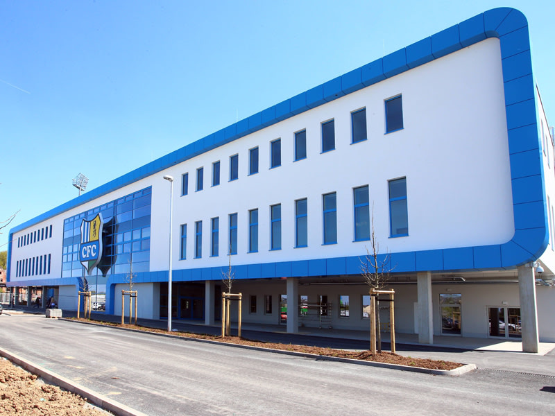 Das Stadion an der Gellertstraße in Chemnitz