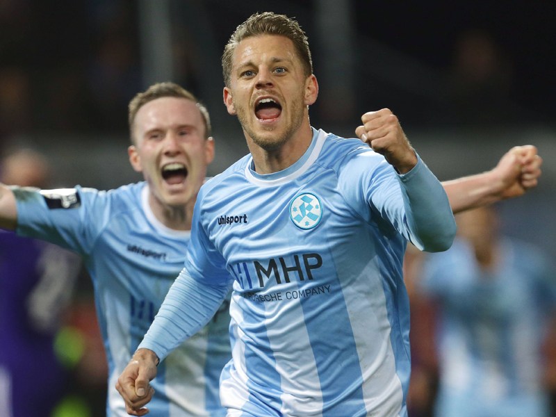 Will auch in der kommenden Saison wieder in der 3. Liga jubeln: Kickers-Offensivmann Gerrit Müller geht nach Magdeburg.