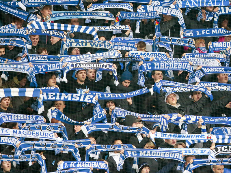 Fans des 1. FC Magdeburg