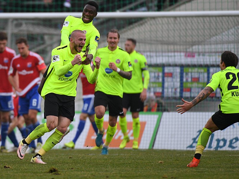 Eingeschlagen: Brandstetters zweiter Treffer im zweiten Spiel war der einzige in Unterhaching.