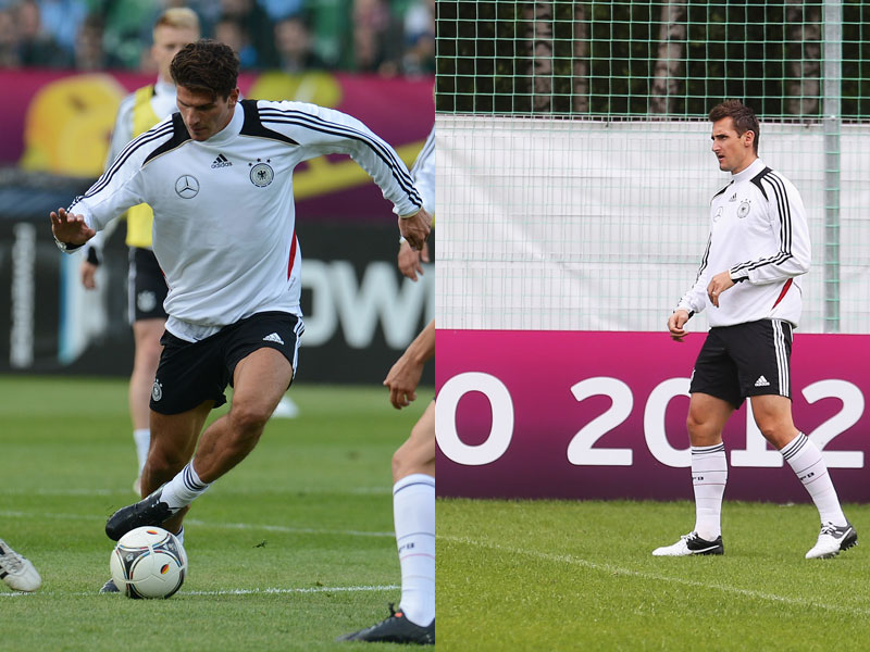 Mario Gomez am Ball, Miroslav Klose nur Zuschauer: Auch in Lwiw?