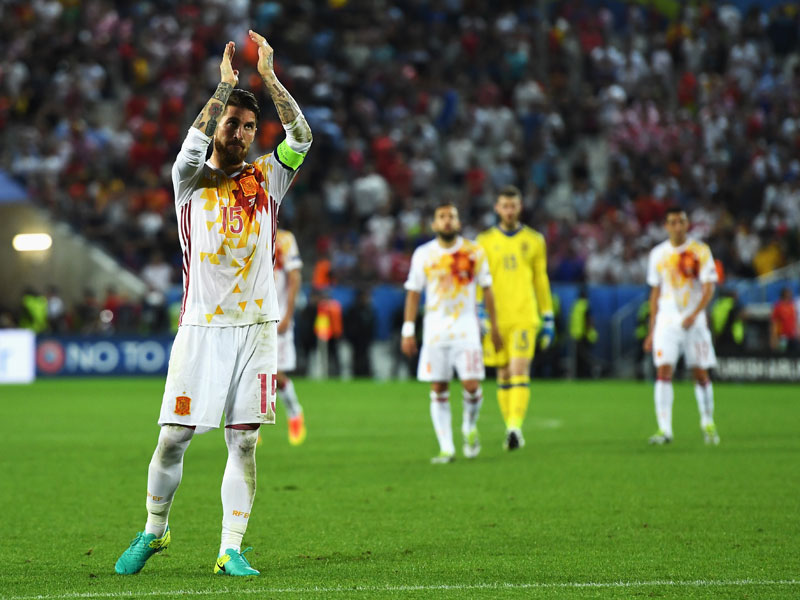 Haben einen "schweren Fehler" begangen: Sergio Ramos und seine Spanier.