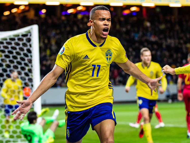 Brachte die Schweden in Front gegen Rumänien: der Mainzer Robin Quaison.