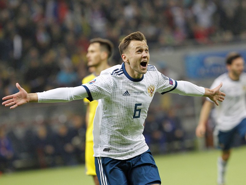 Er war am Sonntag nicht zu stoppen: Russlands Denis Cheryshev.