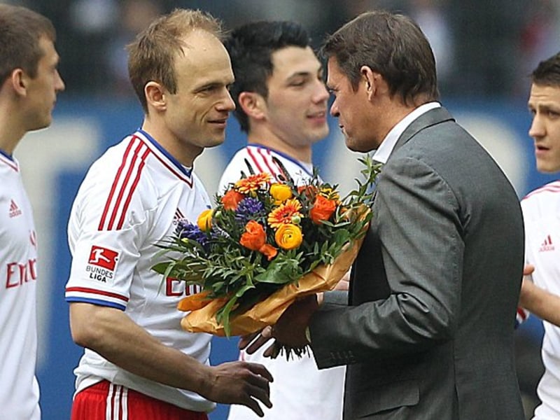 Stehen in Kontakt: David Jarolim und Frank Arnesen.