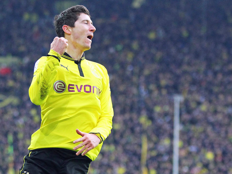Heiß begehrter Angreifer: Dortmunds Stürmer Robert Lewandowski.