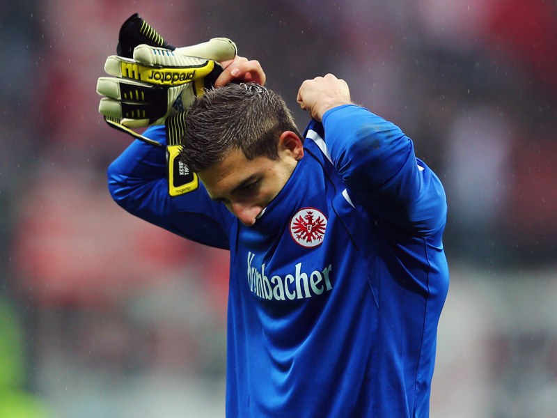 Pechvogel: Eintracht-Torwart Kevin Trapp verletzte sich bei einem Werbedreh.