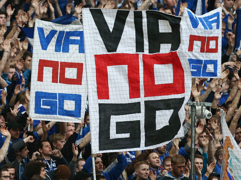 Die Schalker Fans hatten von Anfang an eine eindeutige Meinung zu dem Deal mit viagogo.