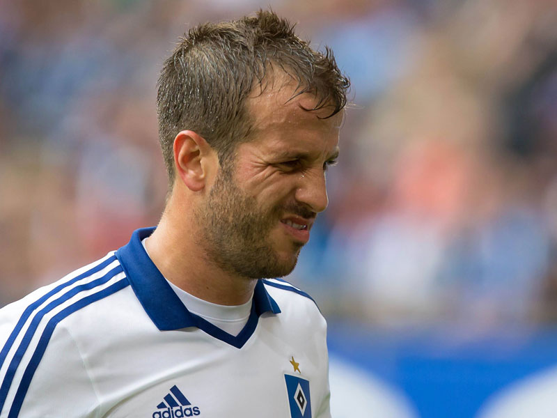 Angeschlagen: Hamburgs Rafael van der Vaart.