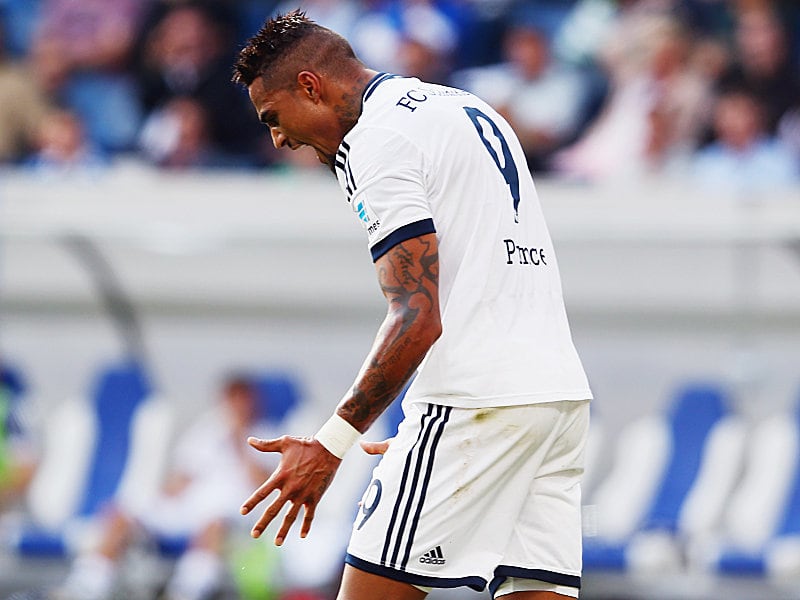Frustabbau: Kevin-Prince Boateng ärgert sich über zwei verschenkte Punkte in Hoffenheim.