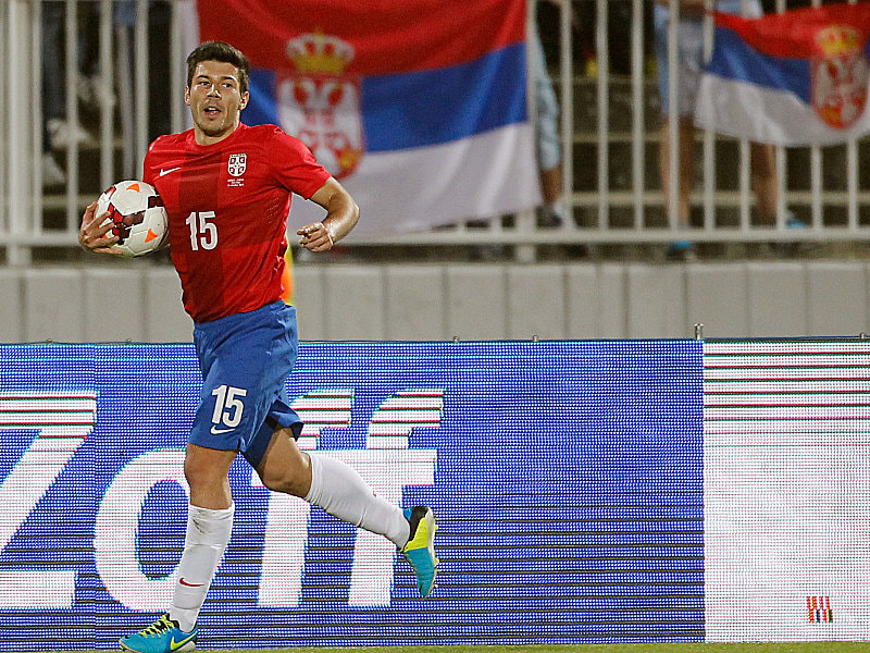 Ein Länderspiel für Serbien: Milos Jojic.
