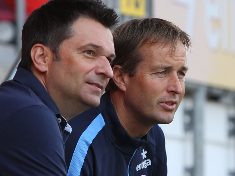 "Eine Basis für die nächste oder übernächste Saison legen": Manager Christian Heidel und Trainer Kasper Hjulmand.