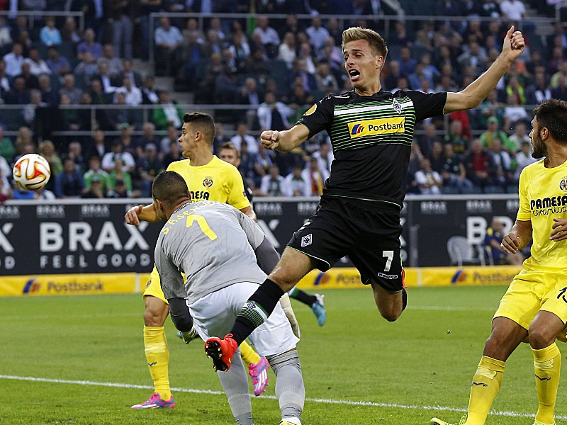 Hebt er auch in Köln ab? Gladbachs Torschütze Patrick Herrmann.