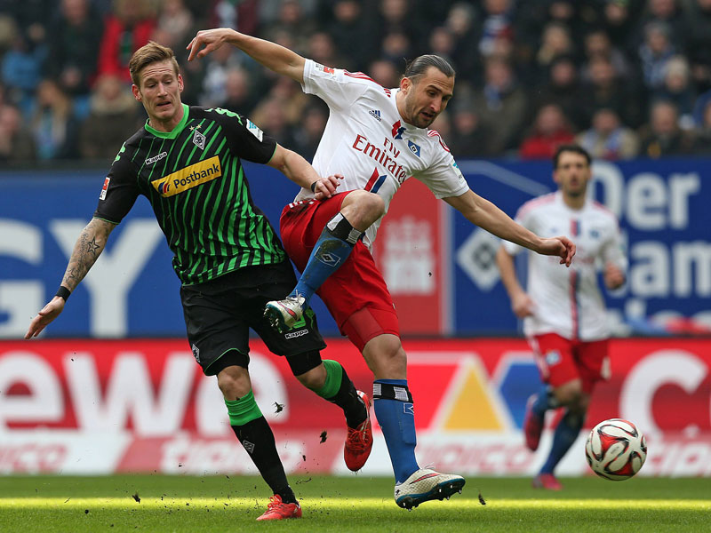 Ende der Leidenszeit: André Hahn (li.) hat gegen den HSV sein Comeback gegeben.