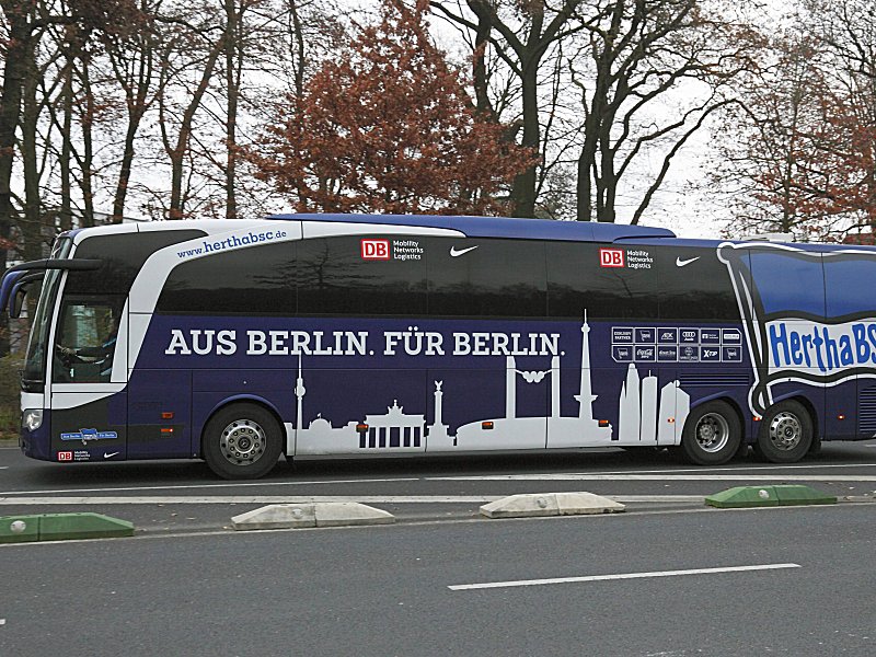Mannschaftsbus Hertha BSC