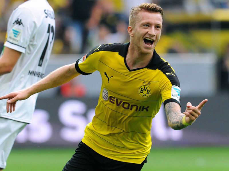Fingerzeig: Marco Reus traf für Dortmund zum 1:0.