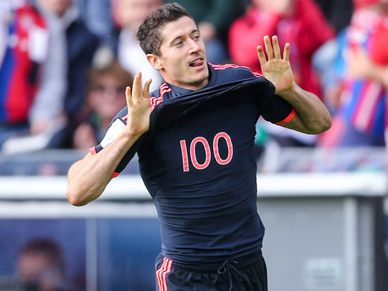 100 Bundesligatore bejubelte Robert Lewandowski zwischenzeitlich in Mainz - nun sind es gar 101.