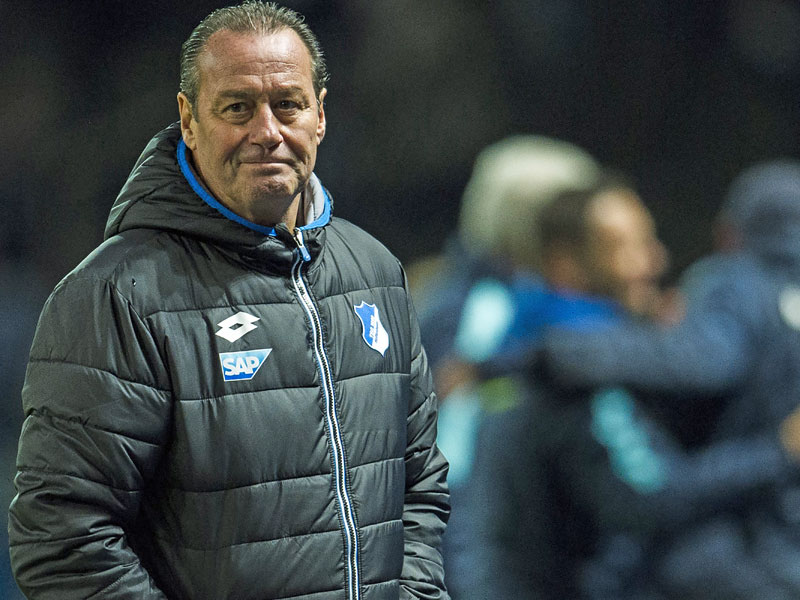 Bedient: Hoffenheims Trainer Huub Stevens.