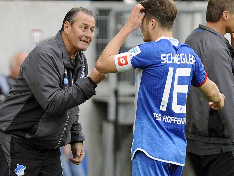 Gegen Hertha nicht an Bord: TSG-Kapitän Pirmin Schwegler fehlt seinem Coach Huub Stevens wegen einer Gelbsperre.