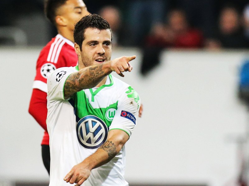 Erster Königsklassentreffer im VfL-Dress: Wolfsburgs Vieirinha.