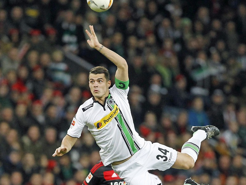 Schieflage: Gladbach und Granit Xhaka wurden von Leverkusen im zweiten Durchgang auseinander genommen.