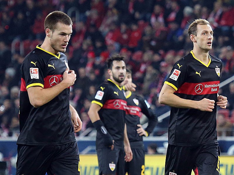 Erwiesen sich als gut abgestimmtes Duo in der Innenverteidigung des VfB Stuttgart: Toni Sunjic und Georg Niedermeier.