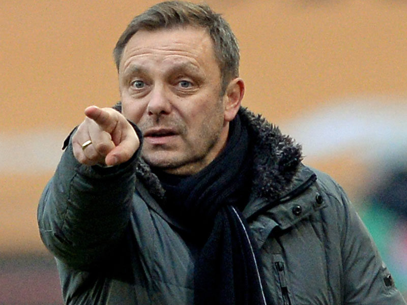 Anspannung vor dem Derby gegen Borussia Dortmund: Schalkes Trainer André Breitenreiter.