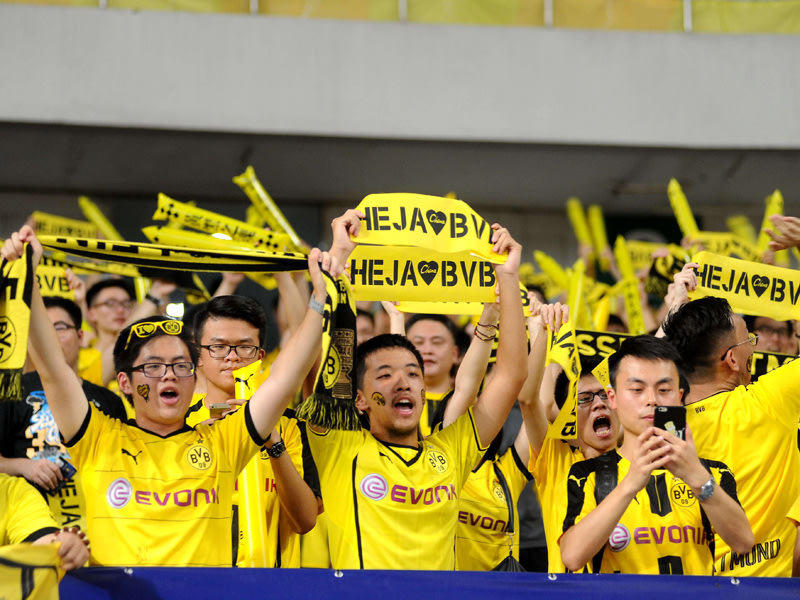 Große Fangemeinde und Potenzial in China: Borussia Dortmund.