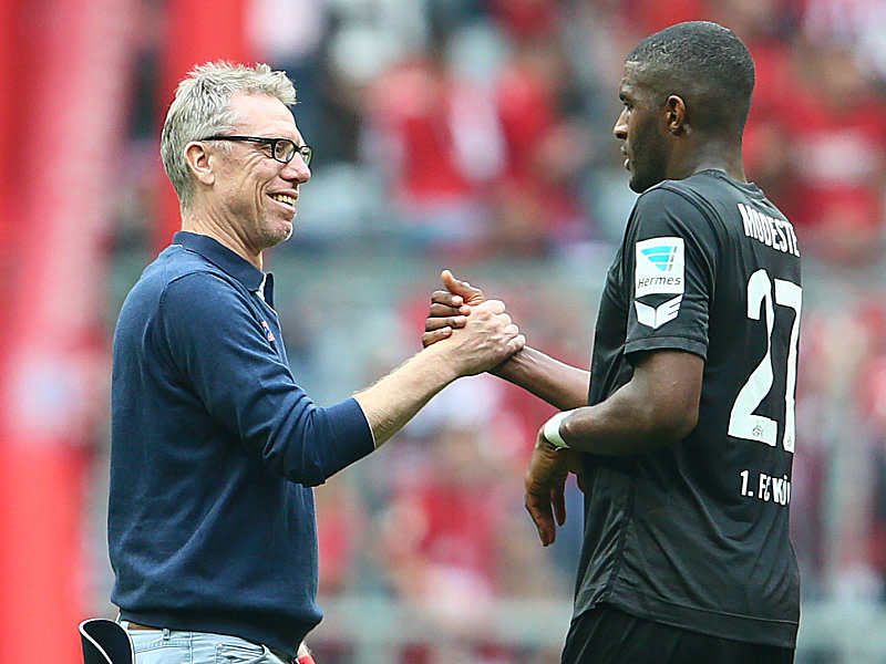 Peter Stöger und Anthony Modeste