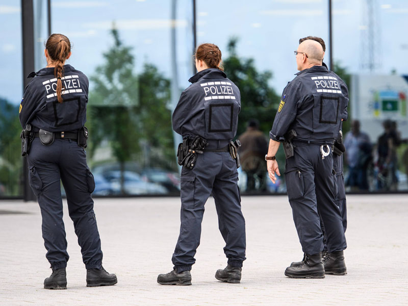 Polizisten in Sinsheim