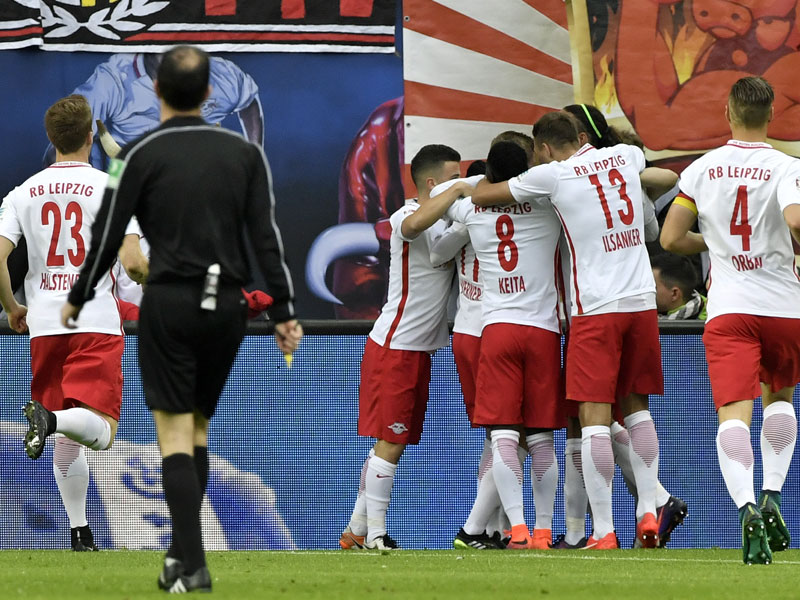 Leipzig jubelt über das frühe 1:0 gegen Mainz durch Werner.