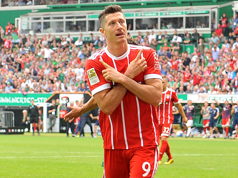 Robert Lewandowski trifft gegen Werder Bremen besonders gern.