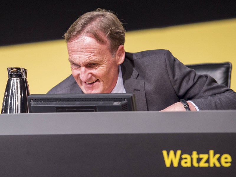 Hans-Joachim Watzke am Montag auf Dortmunds Aktionärsversammlung