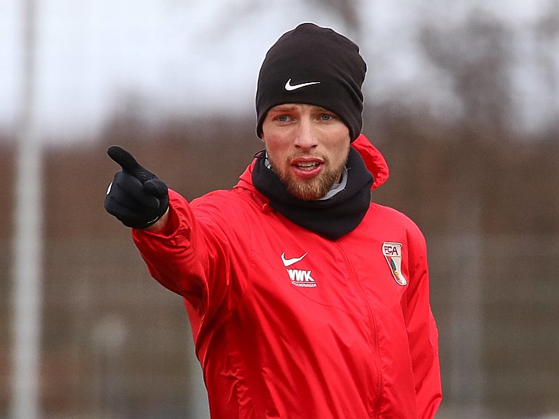 Derzeit nur ("auf hohem Niveau") im Training des FC Augsburg: Marvin Friedrich.