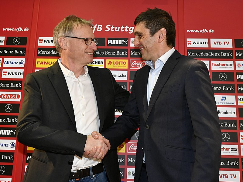 Sportvorstand Michael Reschke und Tayfun Korkut