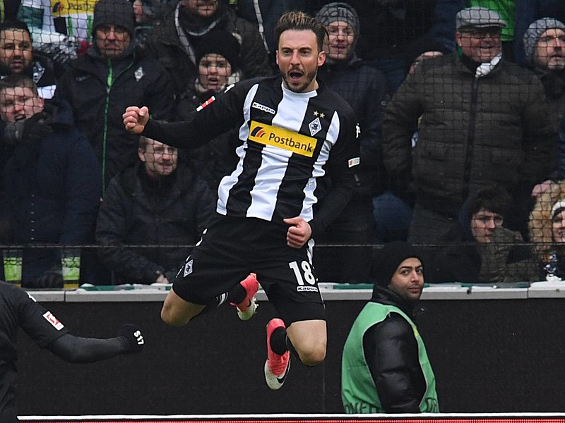Die Formkurve von Gladbachs Angreifer Josip Drmic zeigte in den letzten Wochen nach oben.