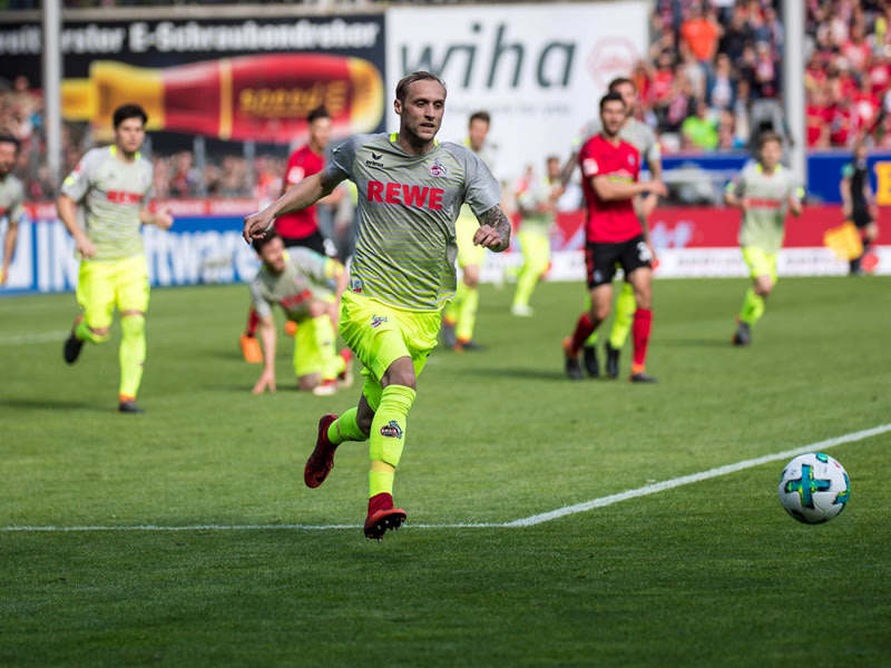 Er jagt auch weiterhin dem Ball hinterher: Marcel Risse hat sich zu Köln bekannt.