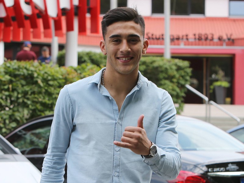 Gut gelaunt in Stuttgart: Nicolas Gonzalez.