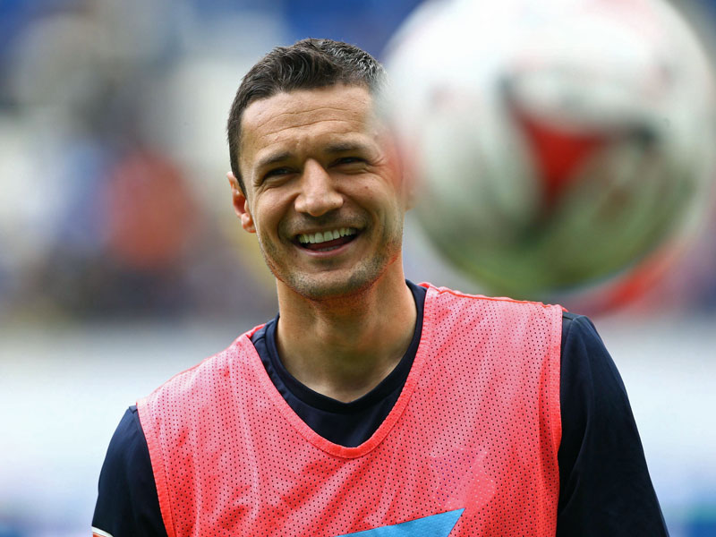 Wieder zurück auf dem Trainingsplatz in Hoffenheim: Sejad Salihovic hält sich bei der U 23 fit.