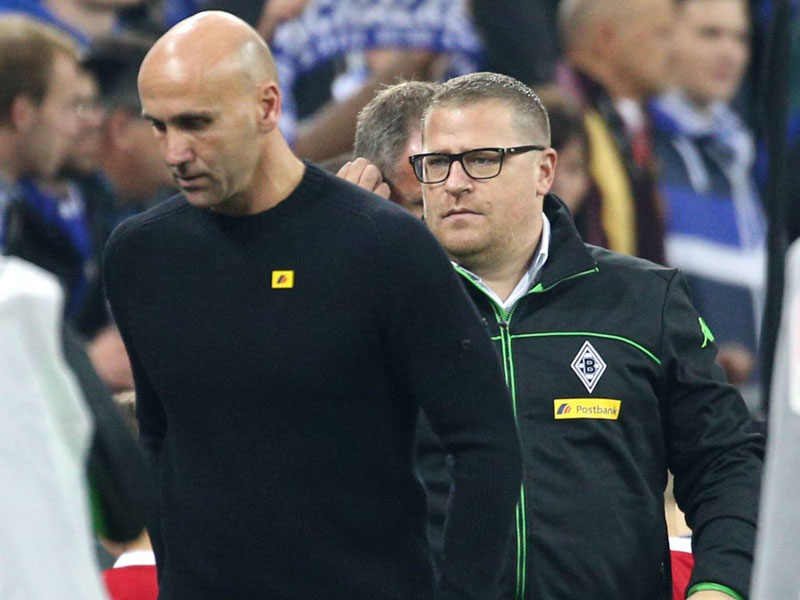 Max Eberl (r.) und Andre Schubert