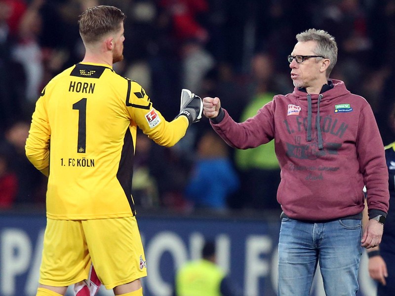 "Wir werden ihm keinen Druck machen": Kölns Trainer Peter Stöger über den verletzten Torhüter Timo Horn.