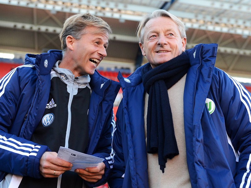 Einstiges Trainer-Duo beim VfL: Wolfsburgs neuer Chefcoach Andries Jonker und sein damaliger Boss Lorenz-Günther Köstner.
